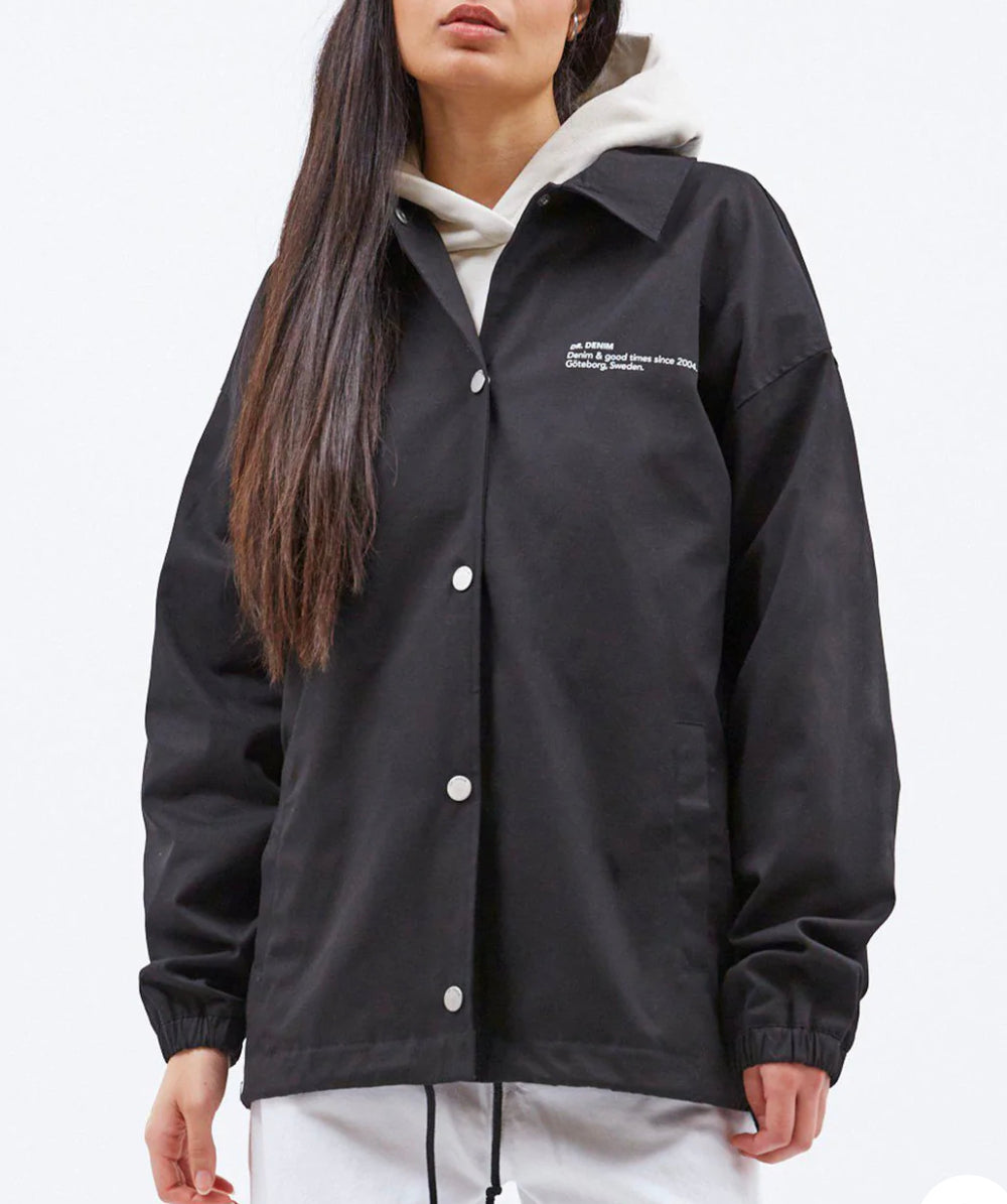 DrDenim Millie Jacket Black Wordmark