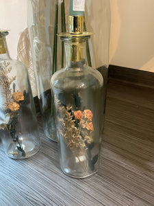 Kerzenständer Glasflasche