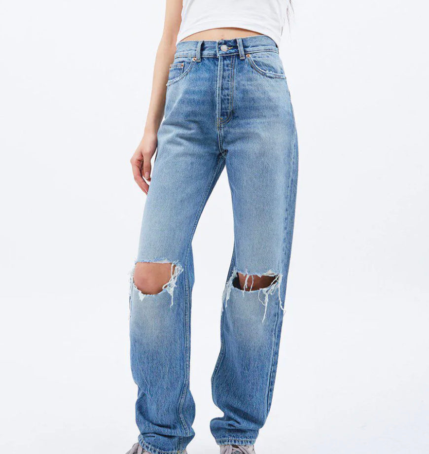 DrDenim Beth Drift Mid Knee Gash