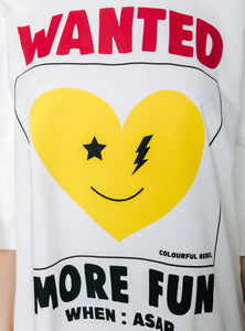 Colourful Rebel Smile Heart Tee