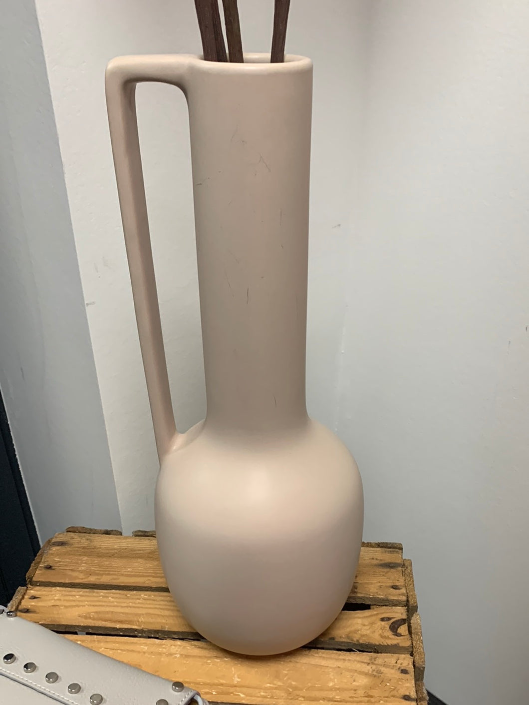 Vase Porzellan mit Griff