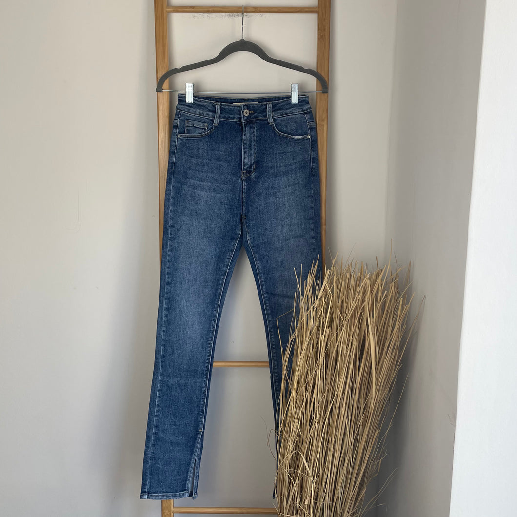 Jeans Split Hem Slim